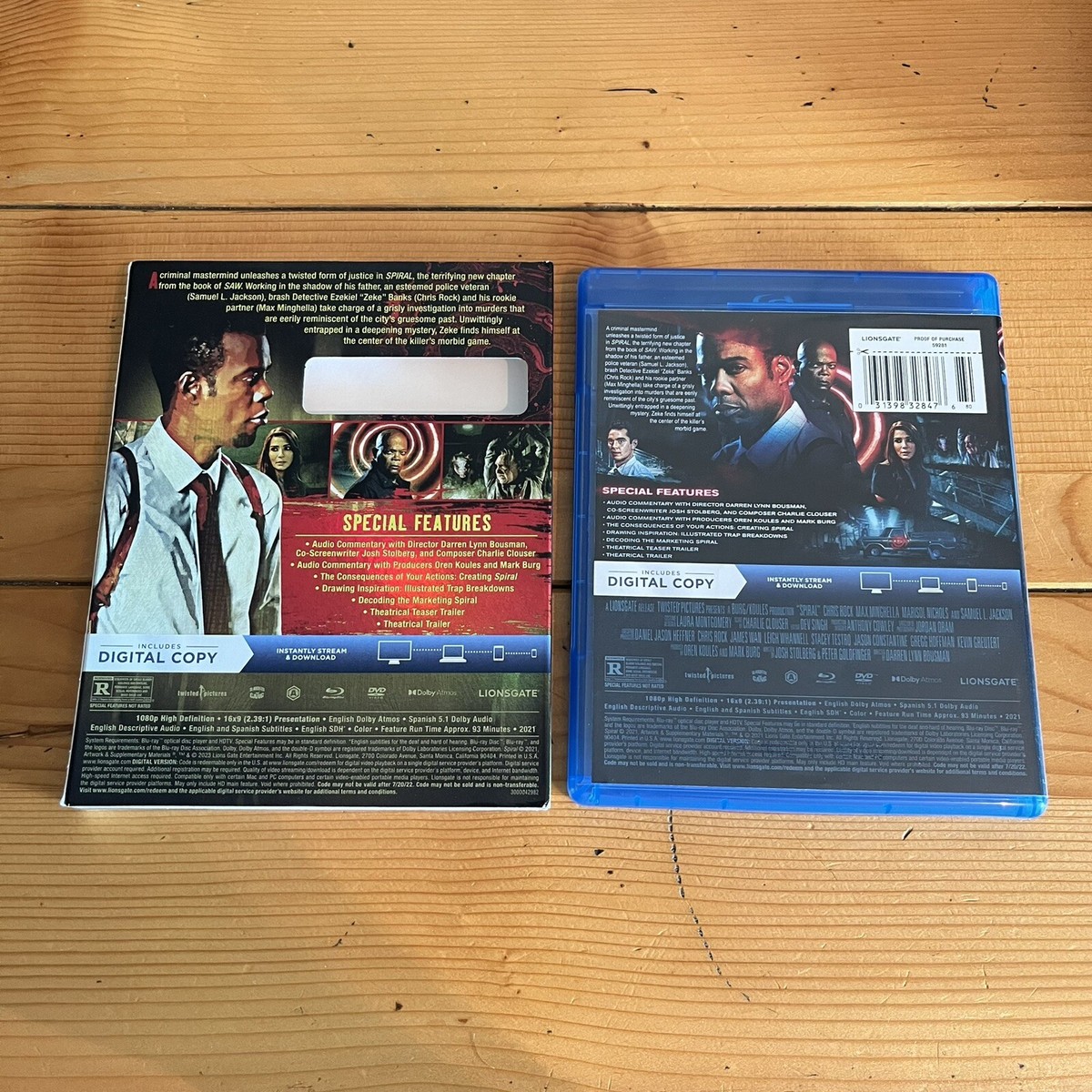 Spiral (Blu-ray, DVD, 2021) Saw Horror Series No Digital Code Rare