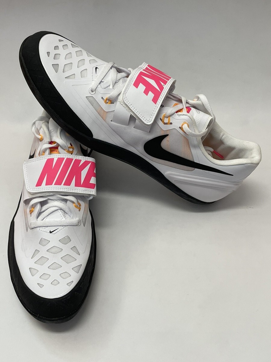 Nike Zoom Rotational 6 Track & Field Throwing Shoes White Black Men’s Sizes Size 12-15 Nike Zoom Rotational 6 White Black Track & Field  main image 2