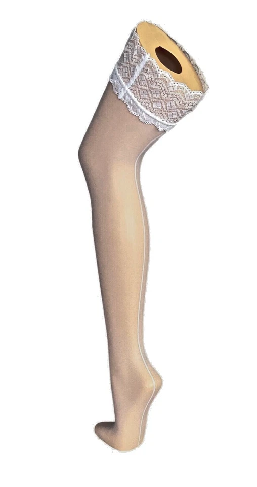 3er Pack Halterlose Strümpfe 30DEN S-XL Damenstrümpfe Nylons Damen Fiore Celia - Bild 4 von 4