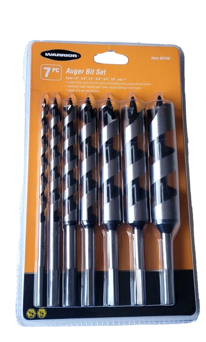 Warrior auger bit set 7 pc deals