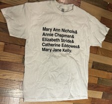 Creepy Crate Exclusive Jack the Ripper Victim’s Names Unisex size M T-shirt