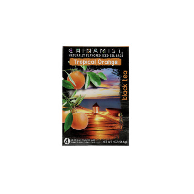 China Mist Tropical Orange Iced Tea Bags, 4-Count Box