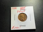 1938 WHEAT LINCOLN CENT PROOF- MAGNIFICENT COIN - MS-PROOF - #J364