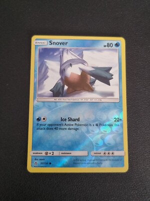 REVERSE HOLO Pokemon Sonne & Mond Ultra Prisma TCG Karte Snover 37/156