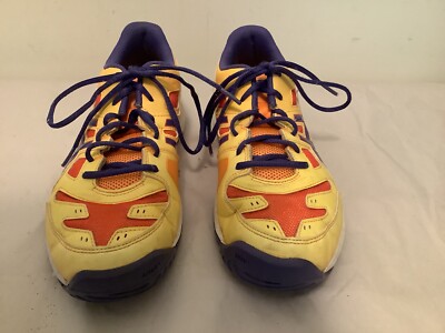 ASICS US WOMEN SIZE 9.5 Gel-Solution Slam Sneaker Orange RED  Purple E455N