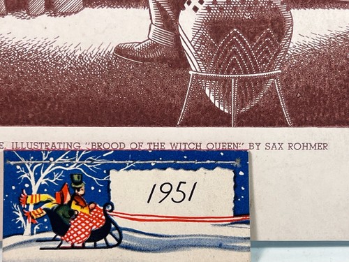 1951 Steele Savage Illustrating Brood of the Witch Queen Comic Calendar - Picture 4 of 4