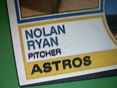 RARE) 1988 Topps Nolan Ryan #661 Turn Back Clock 1983 Error Card
