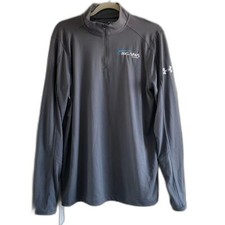 Under Armour Men Shirt M Gray 1/4 Zip Long Sleeve Loose SCANA Energy Uniform