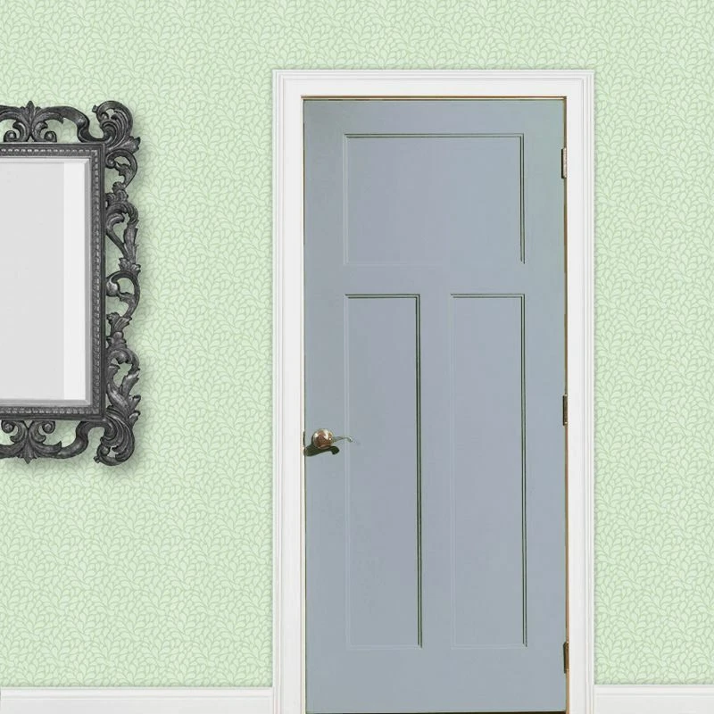 Miniatura per Casa Delle Bambole Verde Salvia Stilizzato Foglie Carta da Parati - Immagine 2 di 4