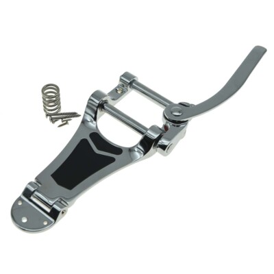 Chrome Guitar Vibrato Tremolo Bridge Tailpiece for Arch Top Jazz Les Paul Guitar