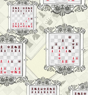 A3 size Chess Wrapping paper with Real Game positions Chess Player gift wrap