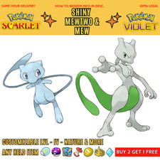 Pokemon Scarlet And Violet ✨SHINY 6IV Mew And Mewtwo✨BUNDLE 🚀