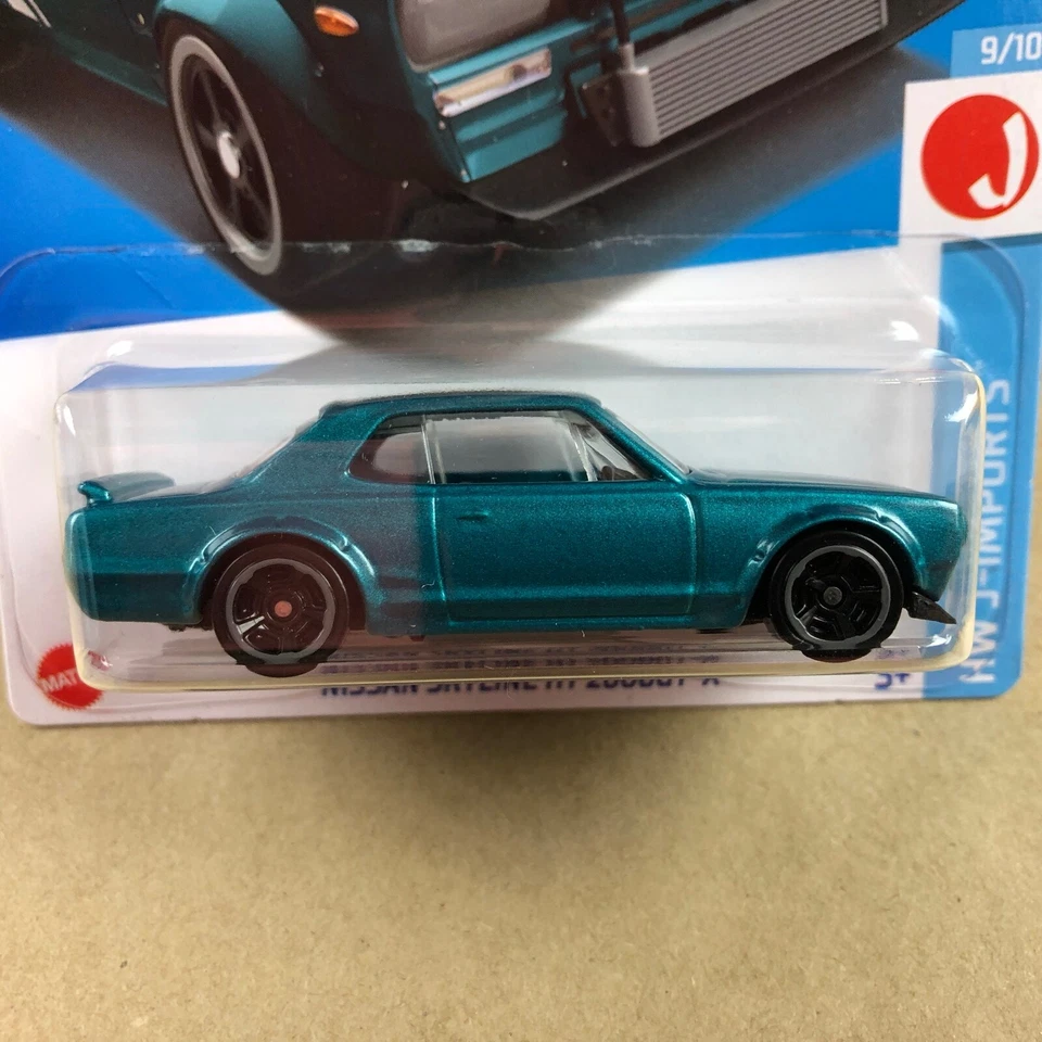 Coche fundido a presión Hot Wheels Tampo Error Nissan Skyline HT 2000GT-X verde 187/250 Foto 4 de 4