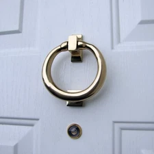 Ring Door Knocker by Michael Healy - Brass Finish (Premium Size )