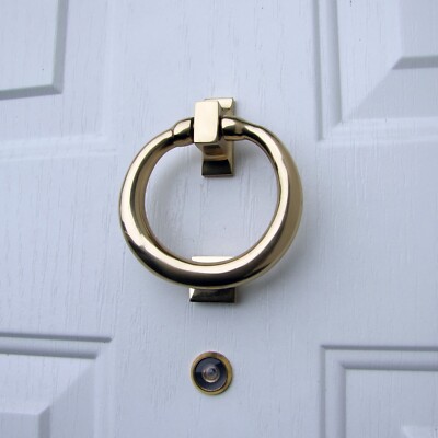 Ring Door Knocker by Michael Healy - Brass Finish (Premium Size )