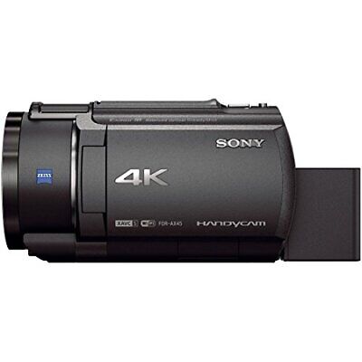 Sony 4K Camcorder Handycam FDR-AX45 Black 64GB internal memory 20x optical  zoom