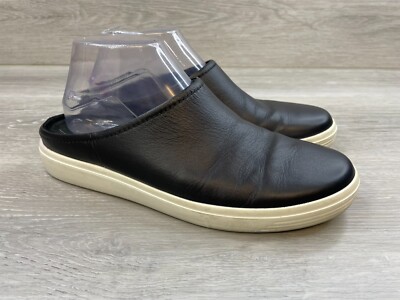 Ecco Soft Classic Women's Sneakers Mules Black 8.5 Leather Comfort Shoes