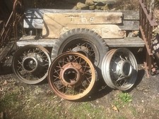 Vtg Set Of 4 1930s Ford Truck Rims Assorted Size Vtg Set Of 4 1930s Ford Truck Rims Assorted Size