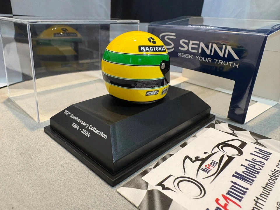 1:8 Minichamps 540309101 Ayrton Senna Helmet McLaren World Champion 1991 - Image 3 of 4