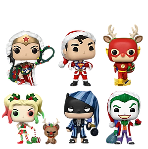 Funko Pop Dc 漫画圣诞假期套装6 Pops 353 358 Ebay