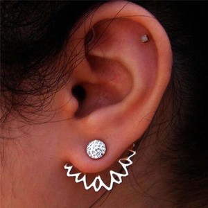 New Fashion Women Lady Crystal Lotus Flower Earrings Ear Hook Stud Jewelry Gift New Fashion Women Lady Crystal Lotus Flower Earrings Ear Hook Stud Jewelry Gift