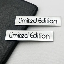 2x Metal Limited Edition Fender Emblems Rear Trunk Sport Badge Decal Sticker