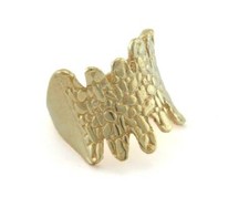 Adjustable Ring 19mm Raw brass 18mm 8US inner size 3296 ring20