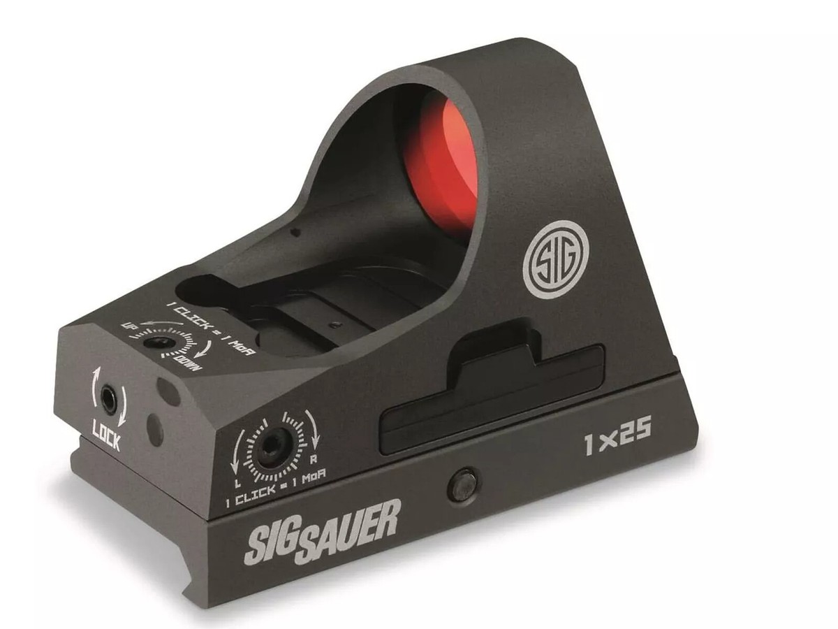 Sig Sauer ROMEO3 1x25mm Mini Reflex Sight with Riser - Black for