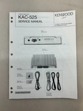 Kenwood KAC-525 Original Service Manual Free Shipping