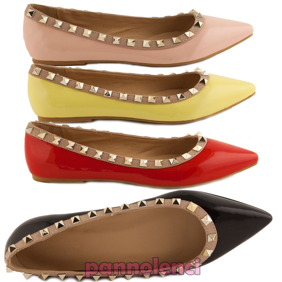 Ballerine A Punta Incrociate In Vernice | Boohoo - Foto 5