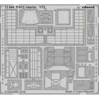 MW22 Eduard 73644 P-61C Interior 1/72 Pe Set For Hobby Boss