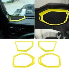 4X A&B Pillar Speaker/Roof Speaker Frame Decor Cover  for Jeep Wrangler JL 18-23