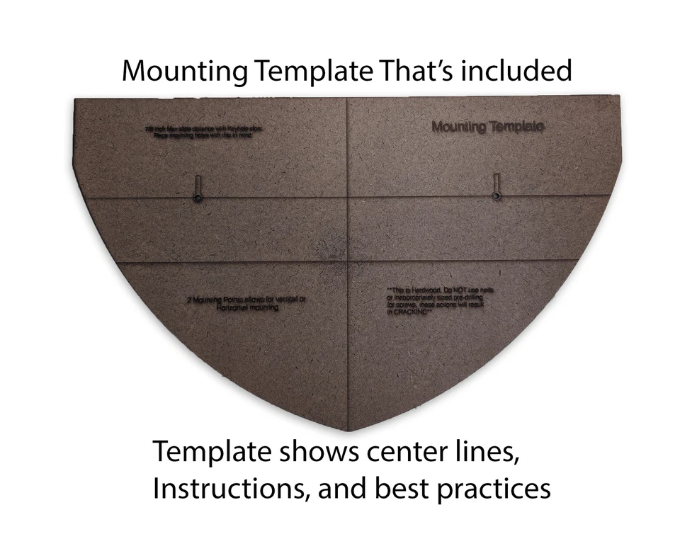 Placa protectora de roble rojo macizo, montada al ras, mancha de caoba satinada, montaje trofeo Foto 4 de 4