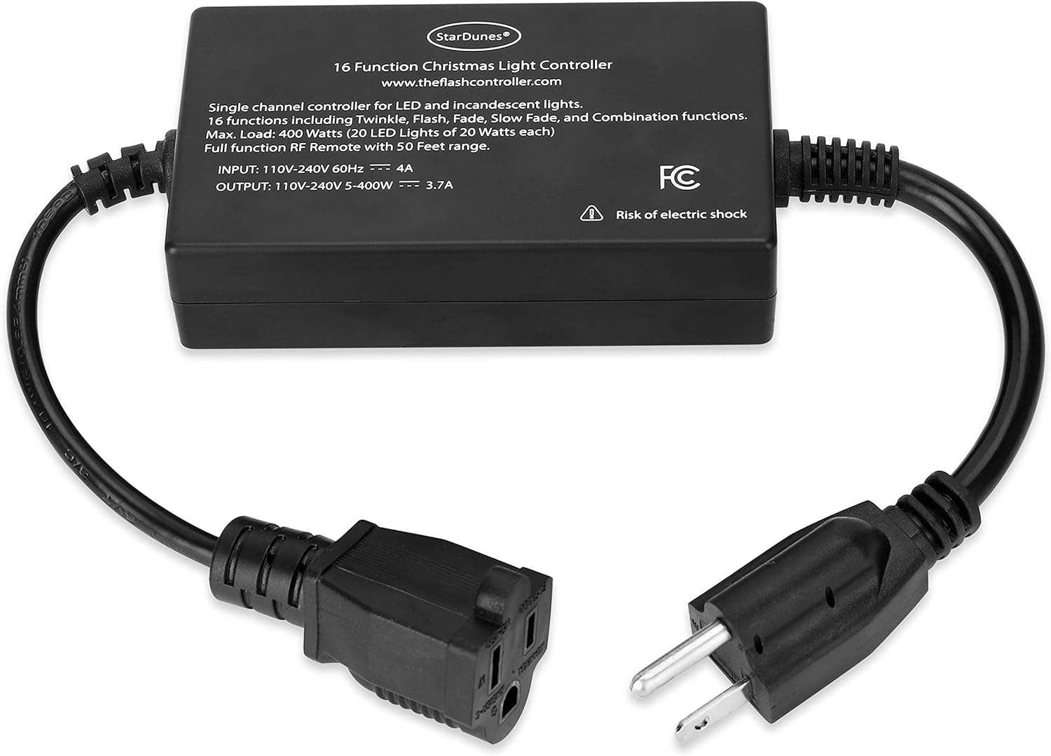 StarDunes Christmas Light Controller 16 Dazzling Flash/Fade Functions