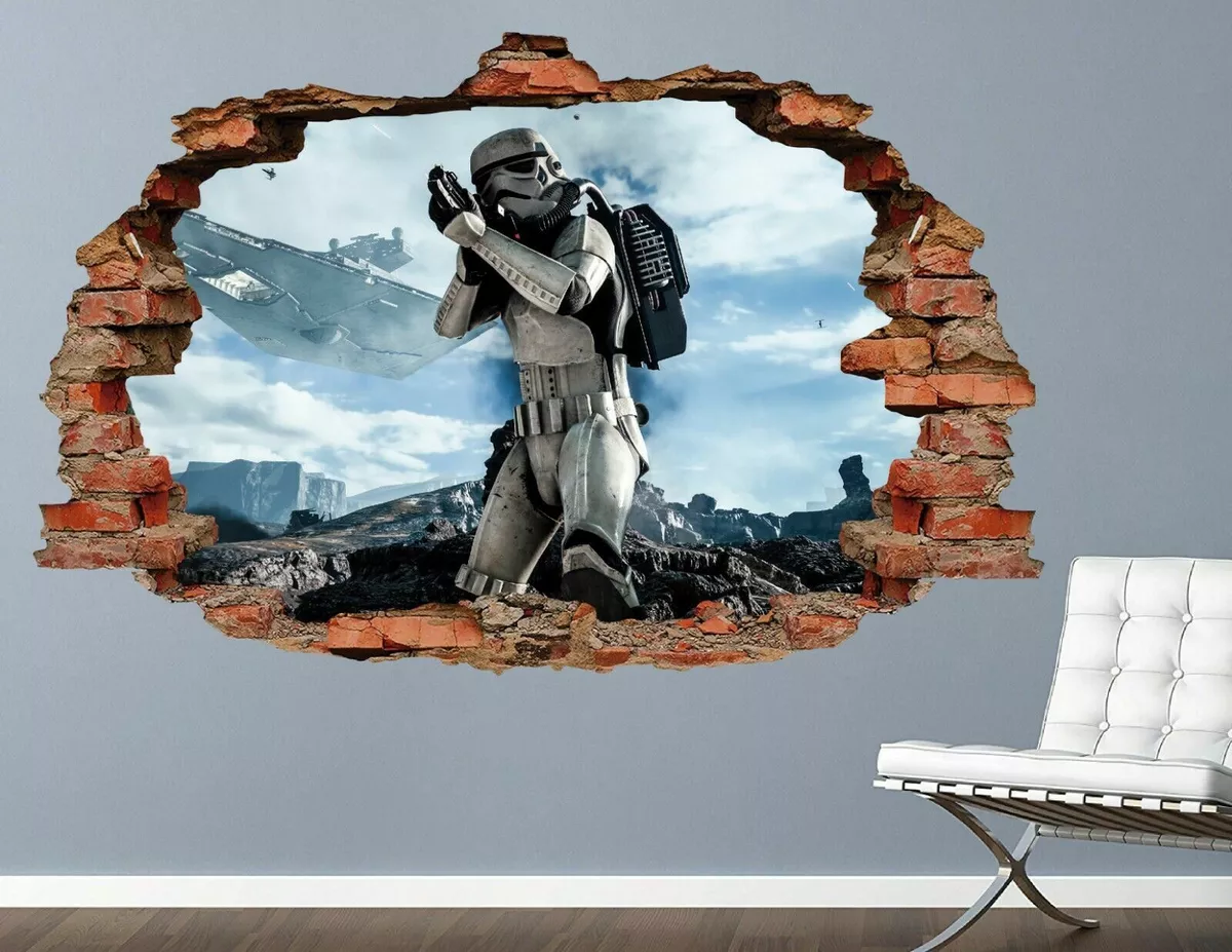 Star Wars Stormtrooper Attack Custom Wall Decals 3D Wall Stickers