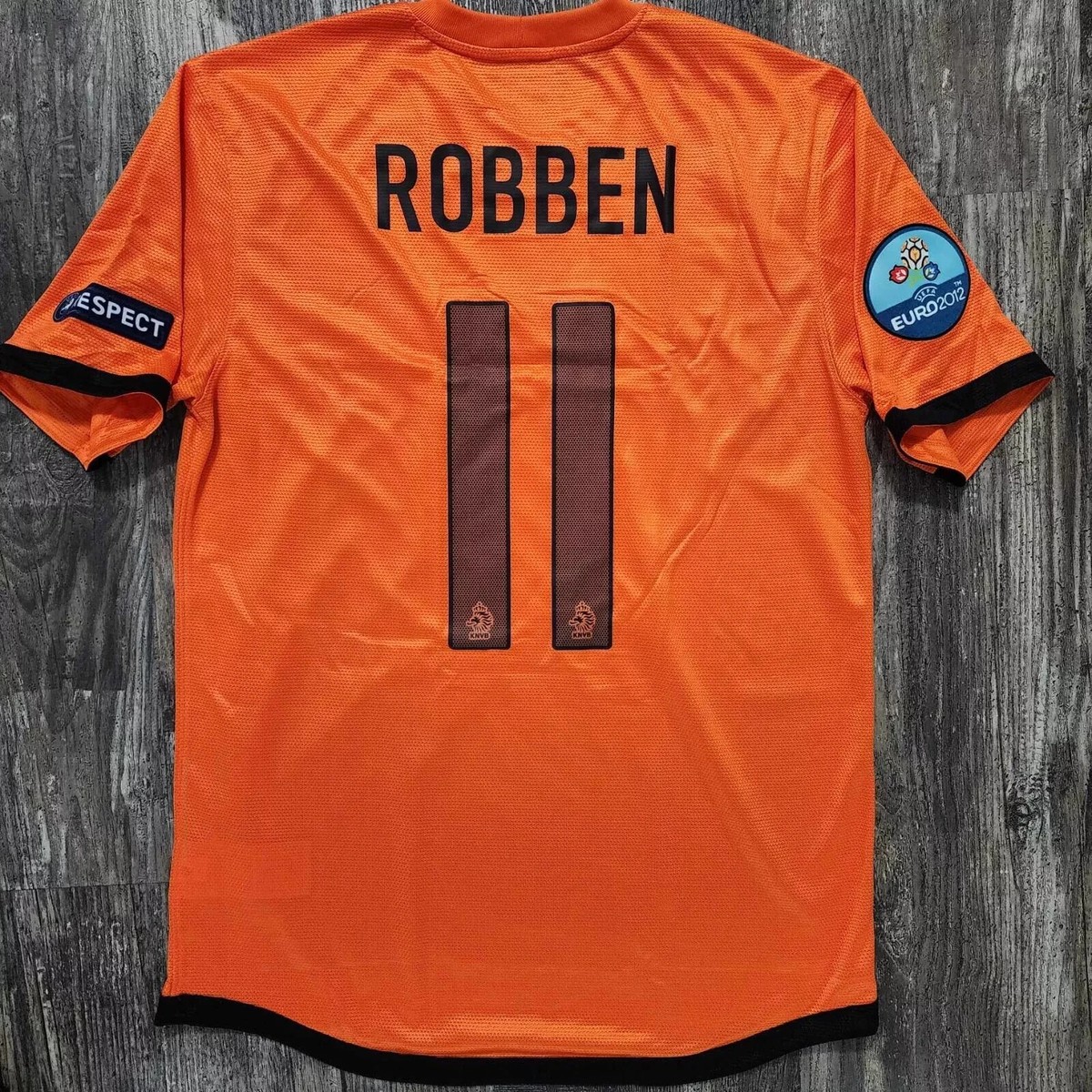 2012 Nike Netherlands Home Soccer Jersey Arjen Robben Men M UEFA