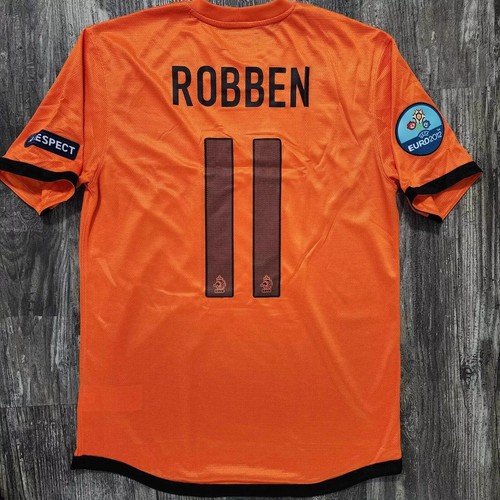 2012 Nike Netherlands Home Soccer Jersey Arjen Robben Men M UEFA Euro Bayern - Picture 2 of 6
