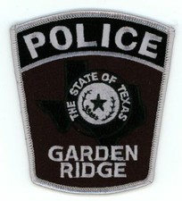 TEXAS TX GARDEN RIDGE POLICE SUBDUED SWAT STYLE NICE SHOULDER PATCH SHERIFF