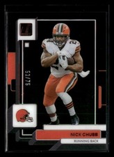 2022 Clearly Donruss #13 Nick Chubb Orange #/75
