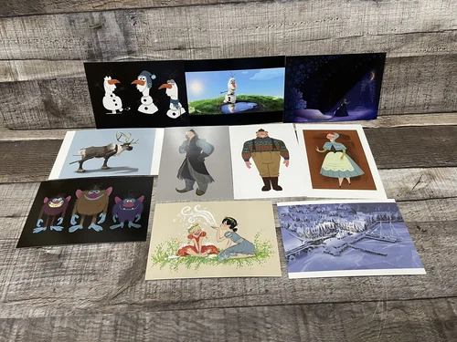 Art of Disney Collector Post Cards Set Of 10 FROZEN Elsa Anna Olaf Swen  2010