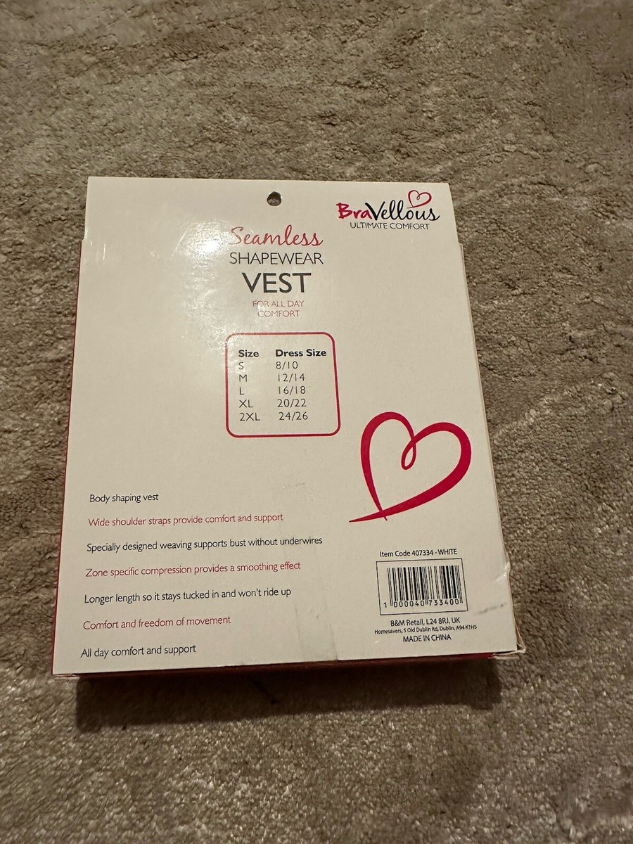 BraVellous ULTIMATE COMFORT Seamless SHAPEWEAR VEST UK