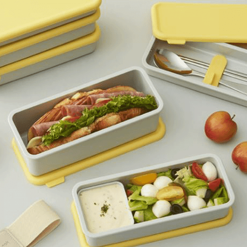 LocknLock DOSILOCK Professional Lunch Box 4 Containers - Spoons, Chopsticks - Picture 11 of 12