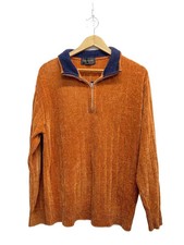 VALENTINO Knit Sweater (Thick) LL Acrylic Orange Solid Color