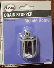 Danco Mobile Home Drain Stopper 1-1/4 in Round Silver Plastic, Model 88164