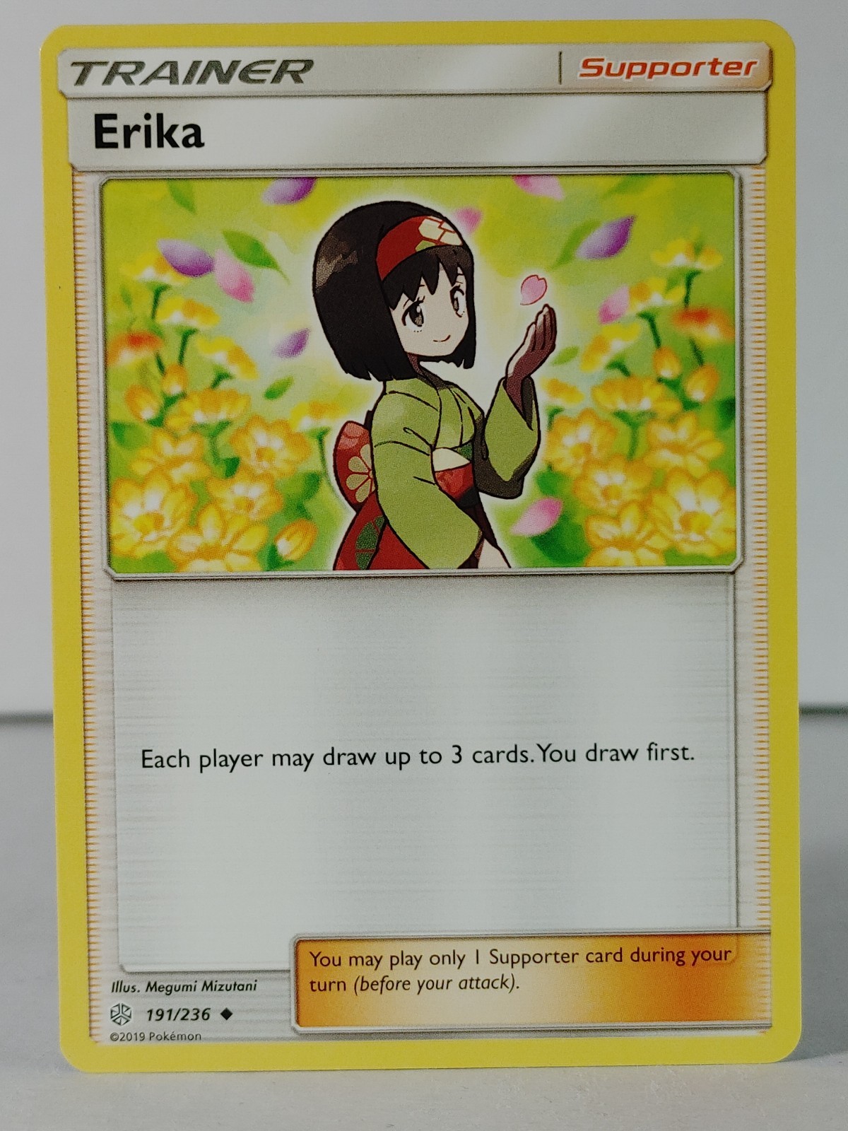 Erika - SM: Cosmic Eclipse #191 - POKEMON -NM -singles