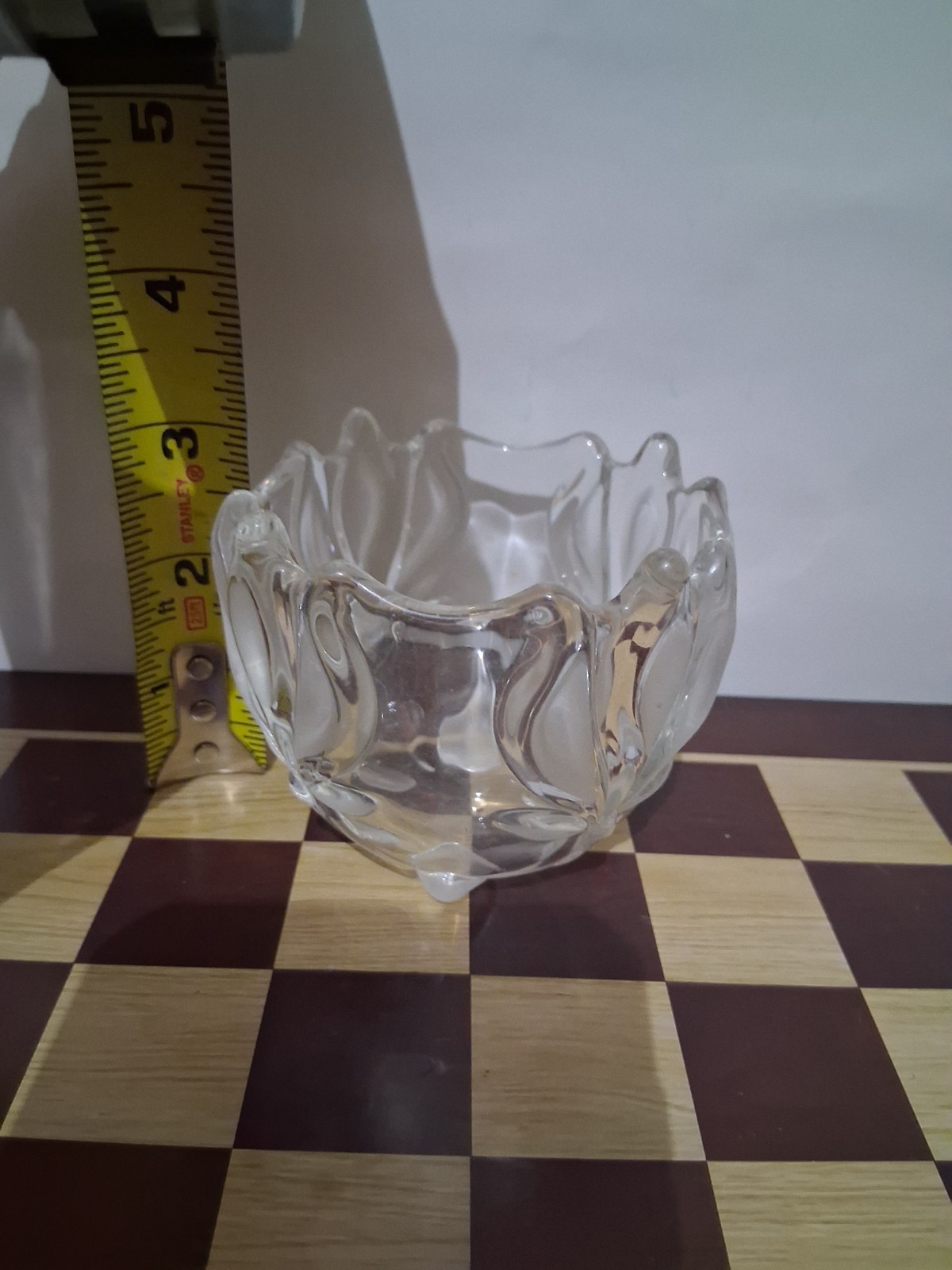 Vintage Sonja Crystal Glass Serving Dish Elegant Retro Design