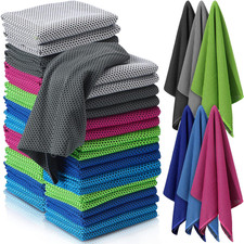 120 Pcs Cooling Towel Bulk for Neck and Face, Cool Cold Quick Dry Chilly Towel,