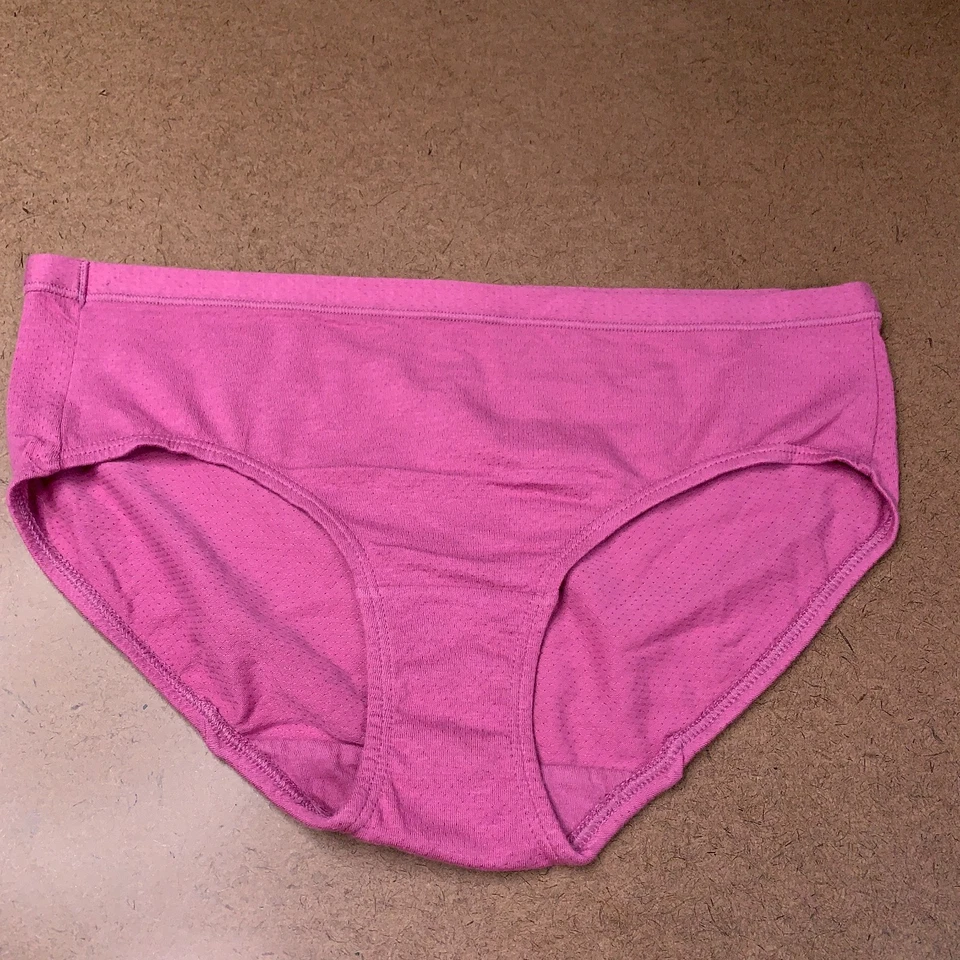 Braguita de bikini transpirable Fruit of the Loom para mujer talla 7 rosa blanco 2 piezas nueva Foto 4 de 4