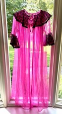 Vintage Peignoir Sheer Robe