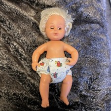 Tiny Tears Doll 1970s Vintage 32cm Tall Original Nappy